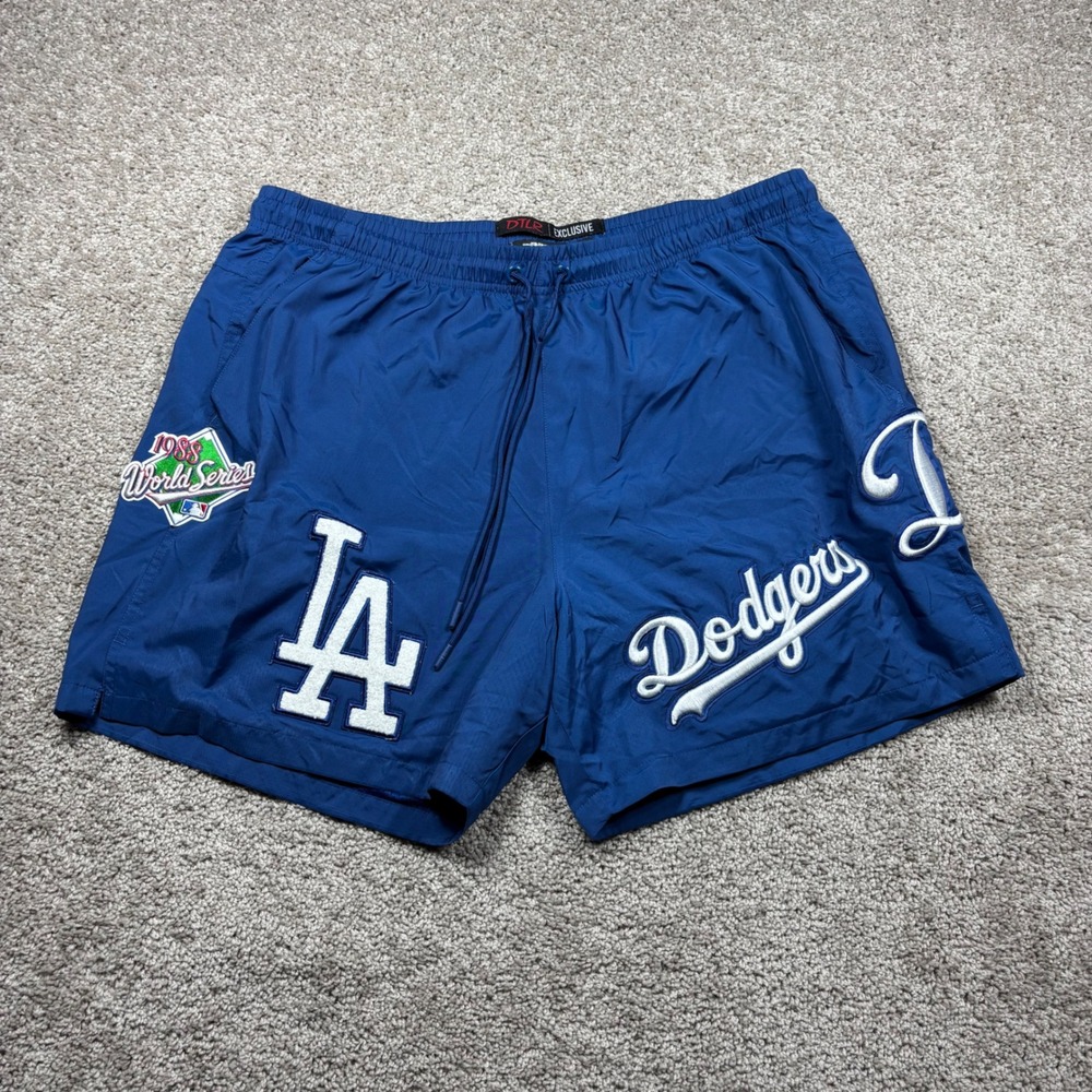 DTLR Pro Standard Los Angeles Dodgers 1988 World Series Shorts Blue Mens 2XL